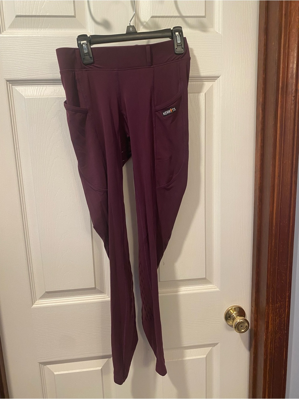 Kerrits Plum Full Seat Performance Riding Leggings with Side Pockets